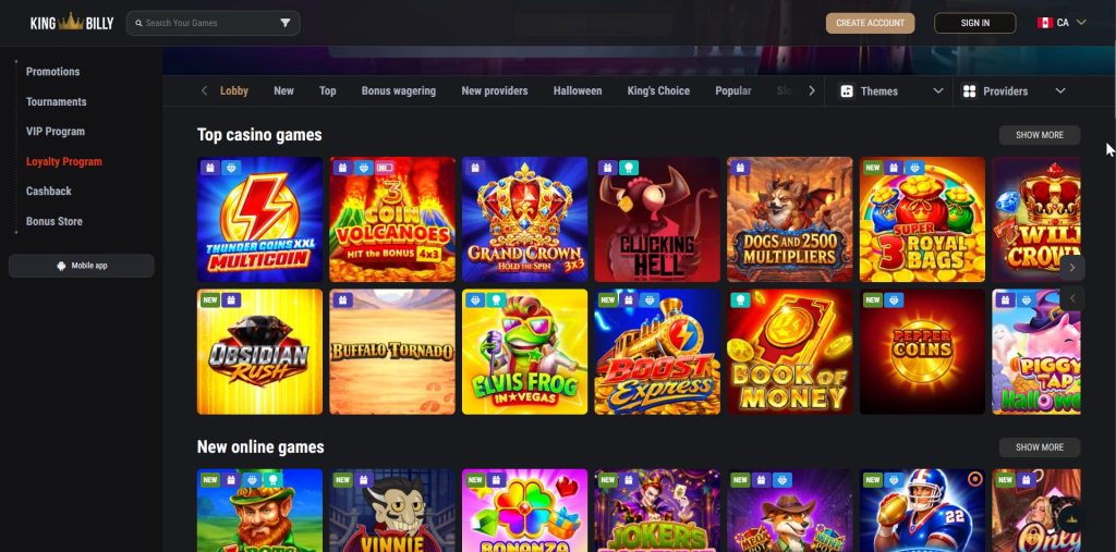 King Billy offer with the code FSBONUS50