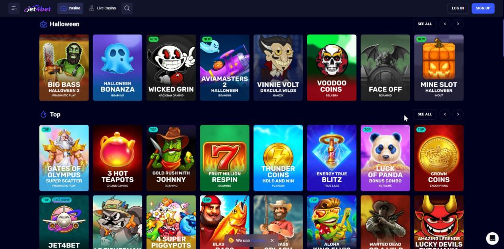 BONUS50 listed against the Jet4Bet free spins