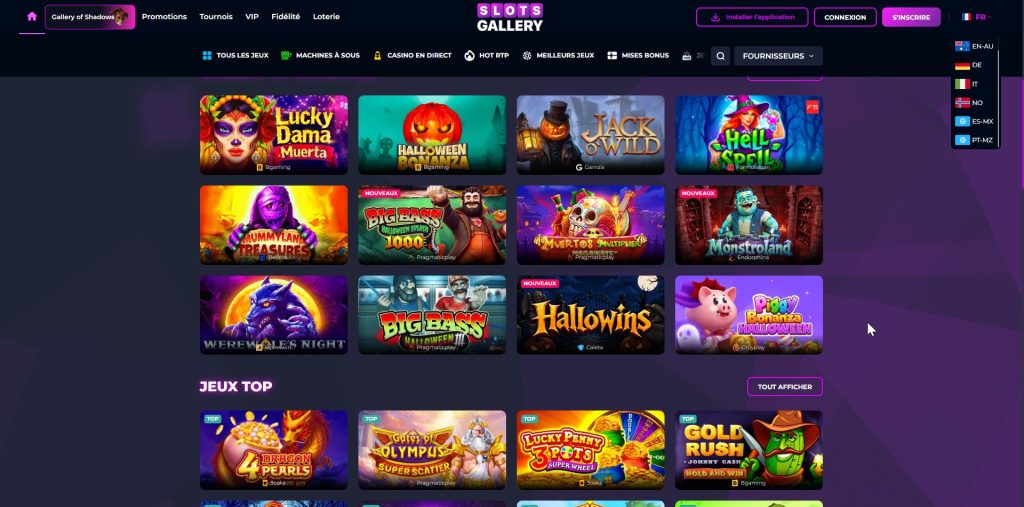 Slots Gallery offer displaying the code 30WW